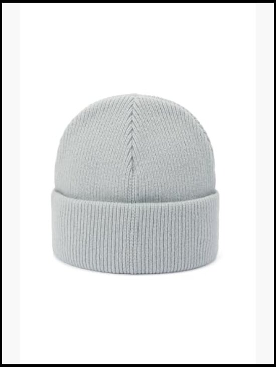 Cashmere Wool Blend Knit Beanie with Embossed C Logo main image 4